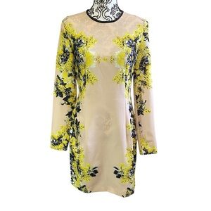 ASOS Floral Long Sleeve Mini Dress Sz-8